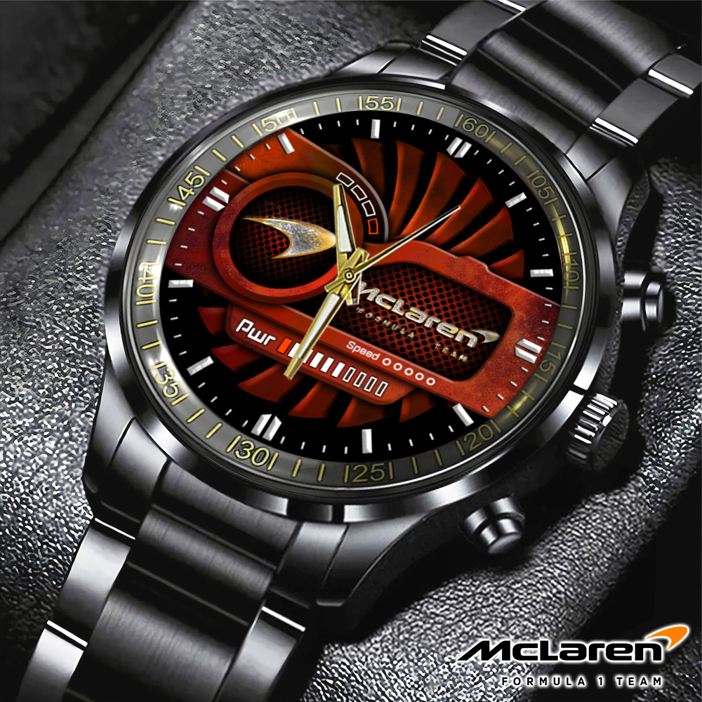 McLaren Black Stainless Steel Watch HOATT6063 1