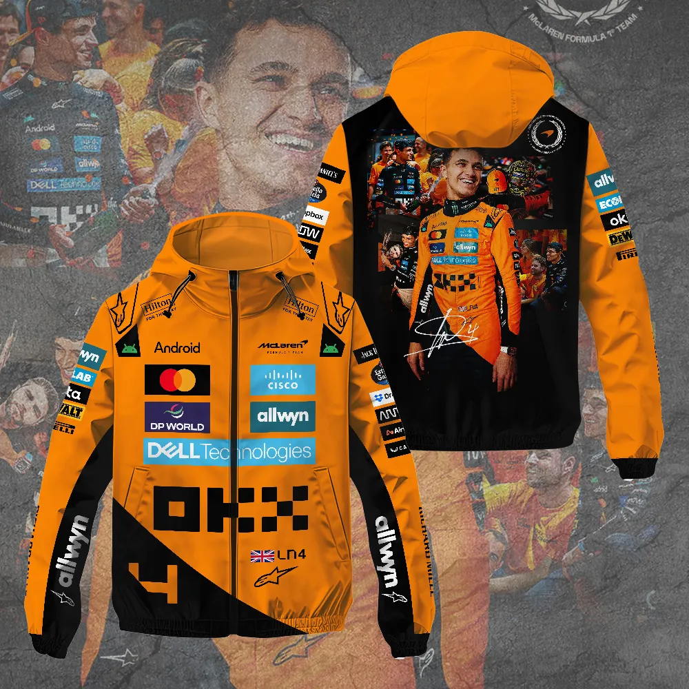McLaren x Lando Norris 2025 Windbreaker Jacket TANTN17252