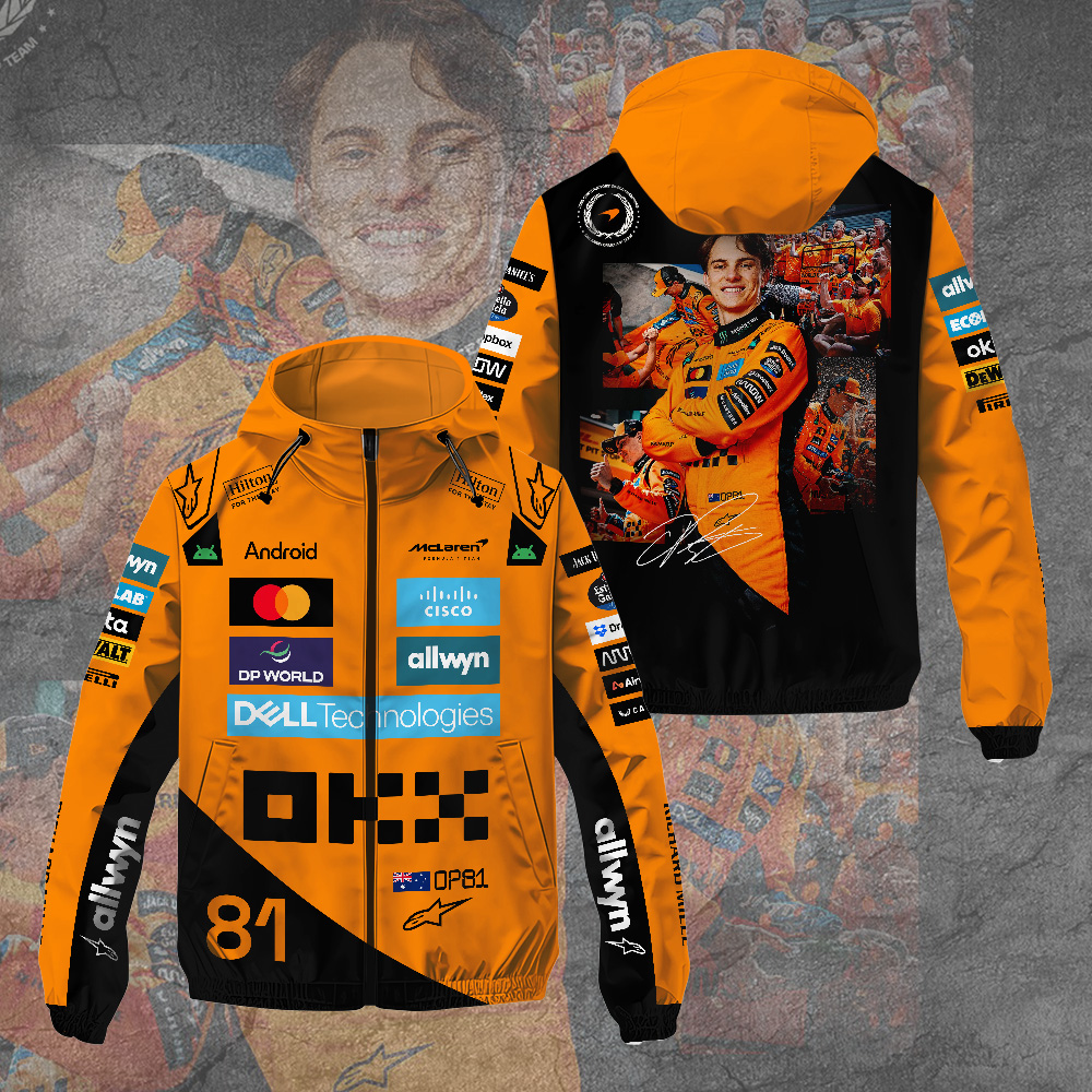 McLaren x Oscar Piastri 2025 Windbreaker Jacket TANTN17253