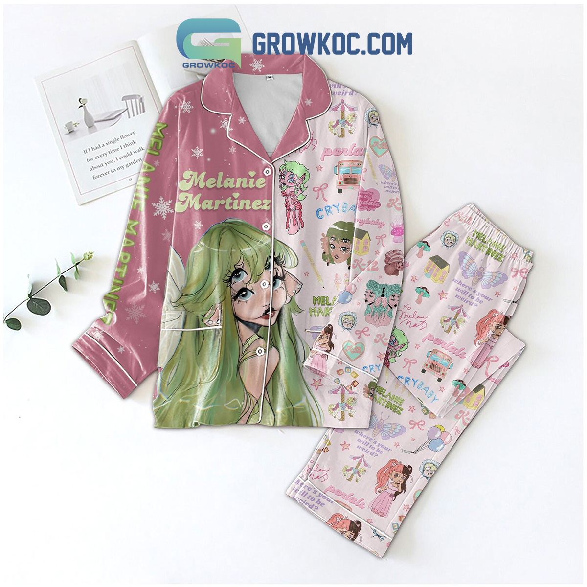 Melanie Martinez Dont Want To Leave This Play Date Polyester Pajamas Set2B1 nZMDb