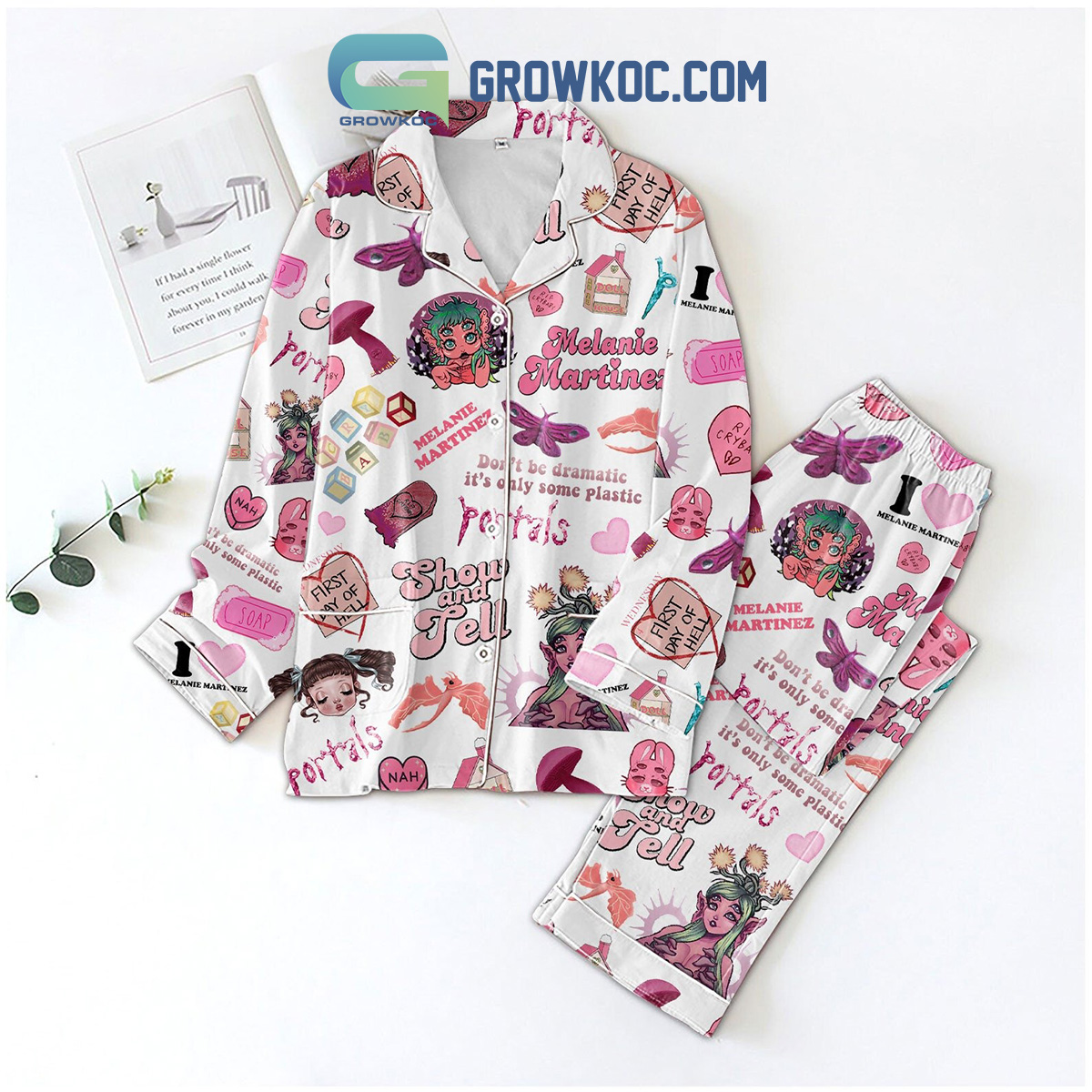 Melanie Martinez Show And Tell Fan Polyester Pajamas Set2B1 2VQf2
