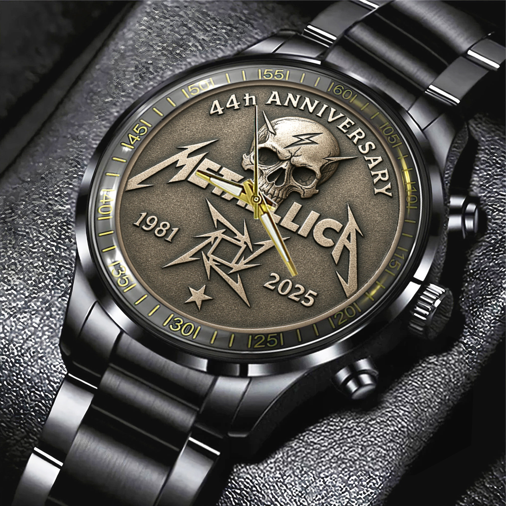 Metallica Band Black Stainless Steel Watch MAITM11784