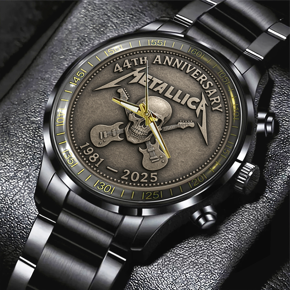 Metallica Band Black Stainless Steel Watch MAITM11785