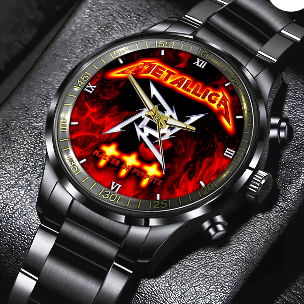 Metallica Black Stainless Steel Watch GNENEW372 4
