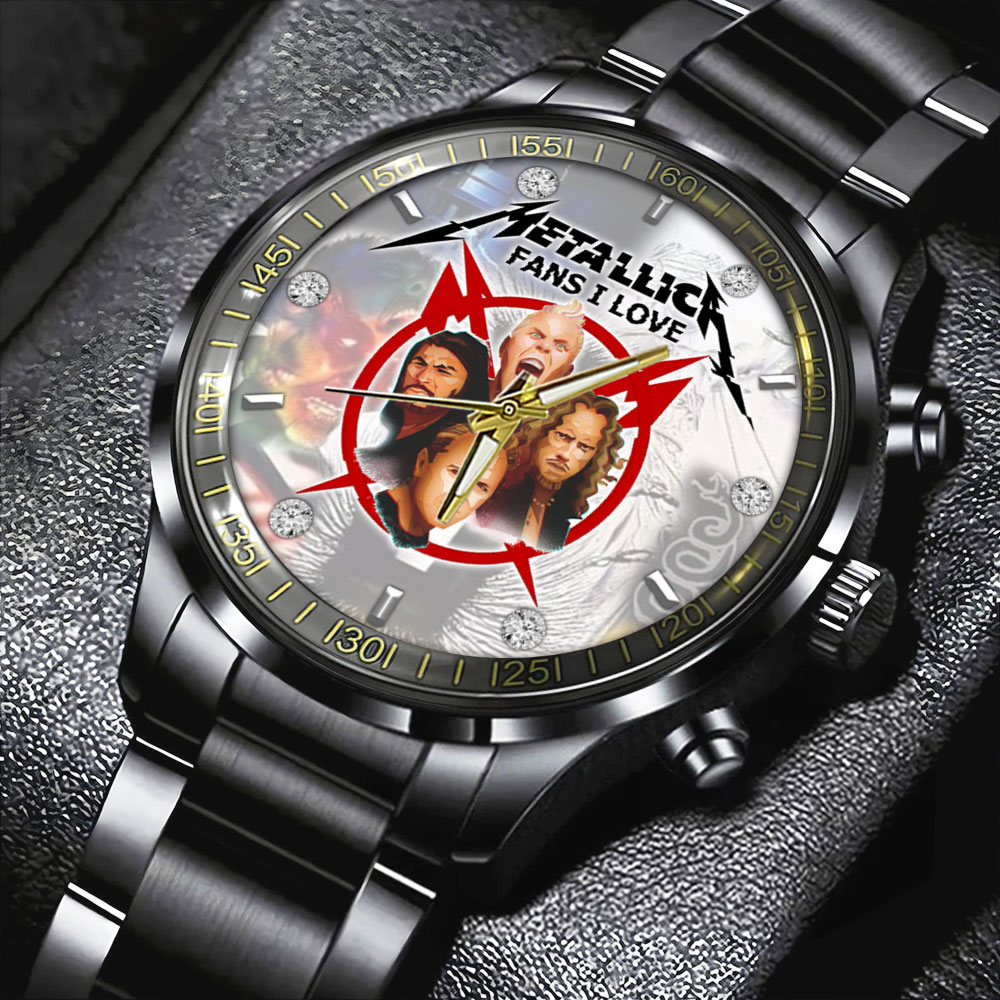 Metallica Black Stainless Steel Watch GNENEW240 4