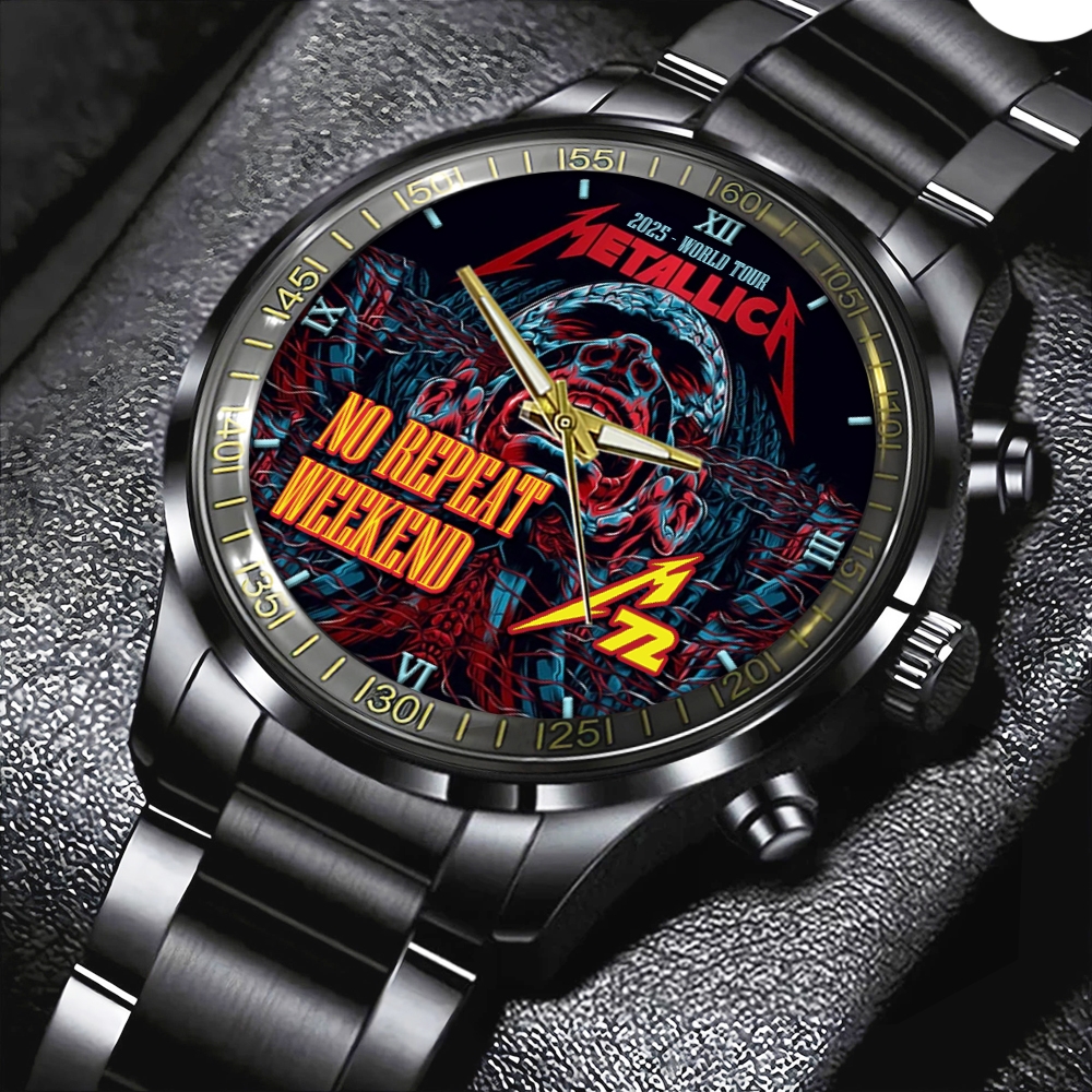 Metallica Black Stainless Steel Watch GNENEW504 1