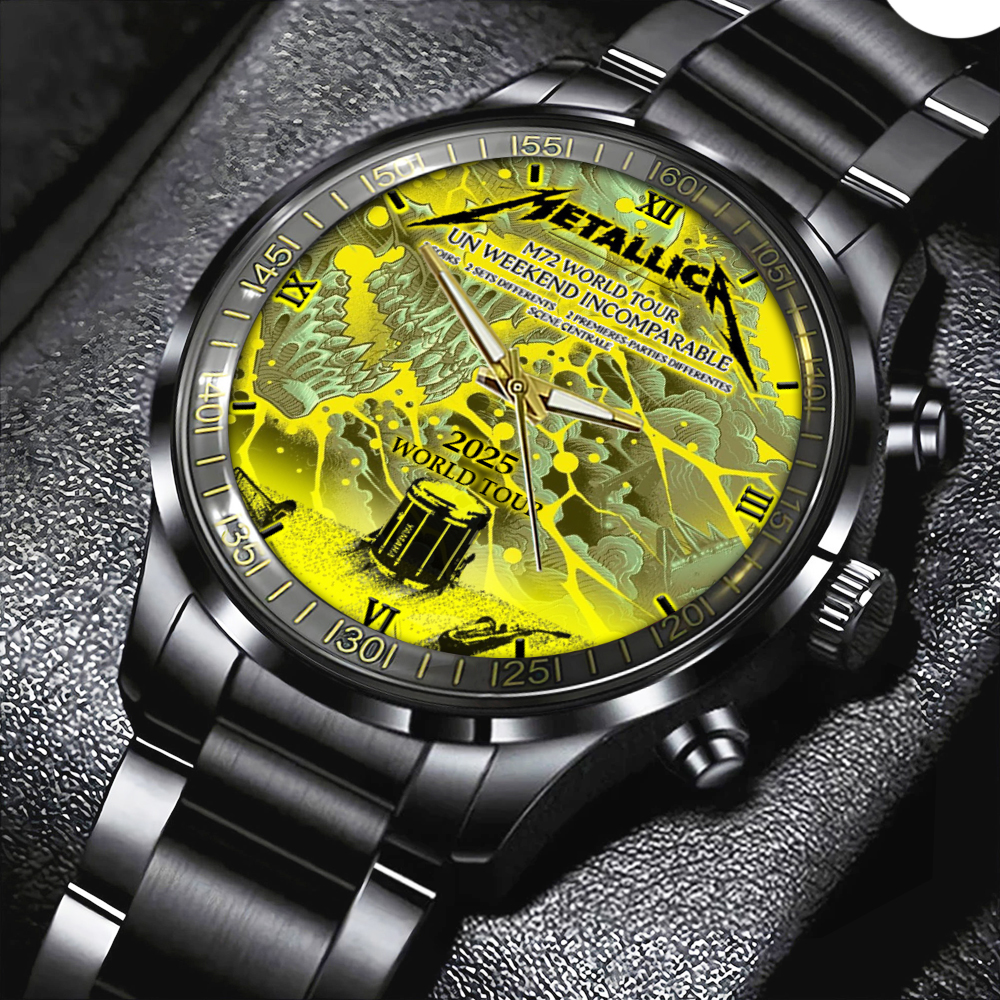 Metallica Black Stainless Steel Watch GNENEW510 1