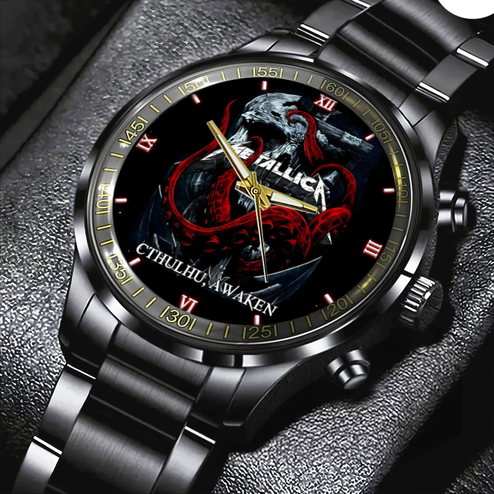 Metallica Black Stainless Steel Watch GNENEW214 4