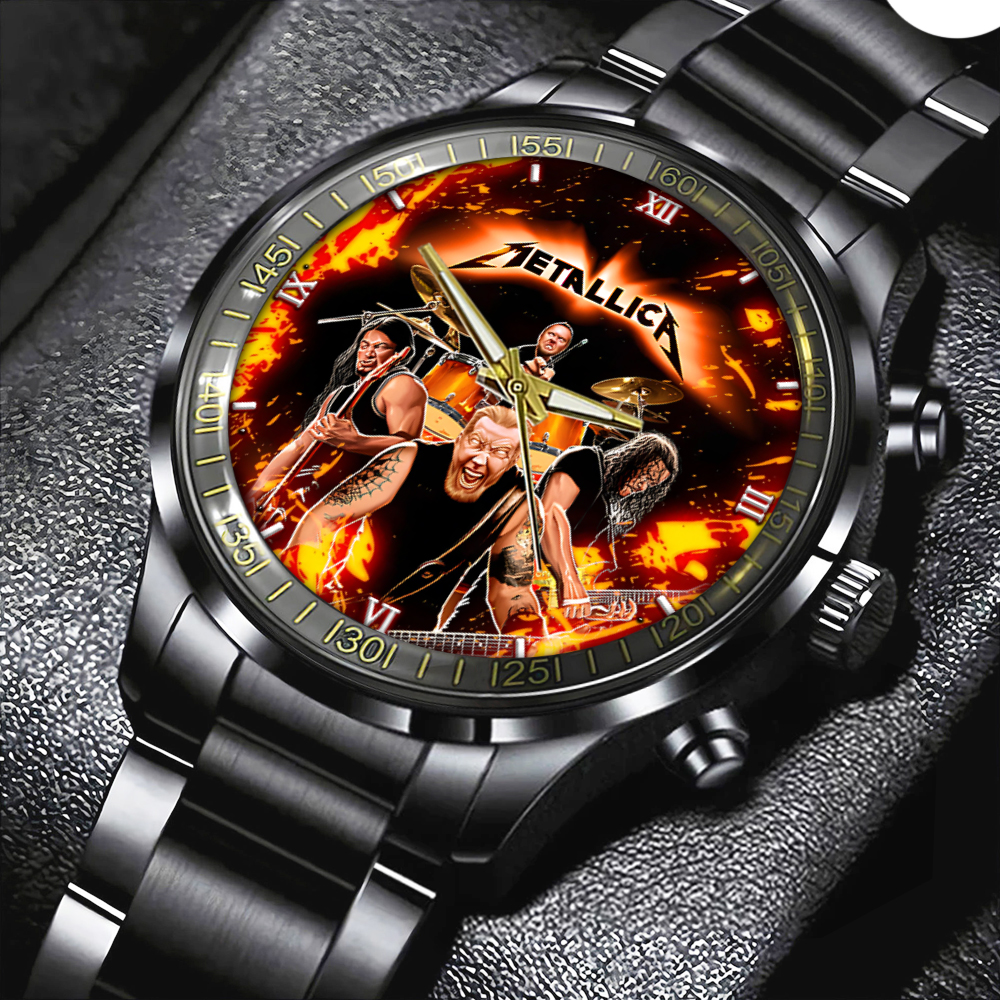 Metallica Black Stainless Steel Watch GNENEW220 4