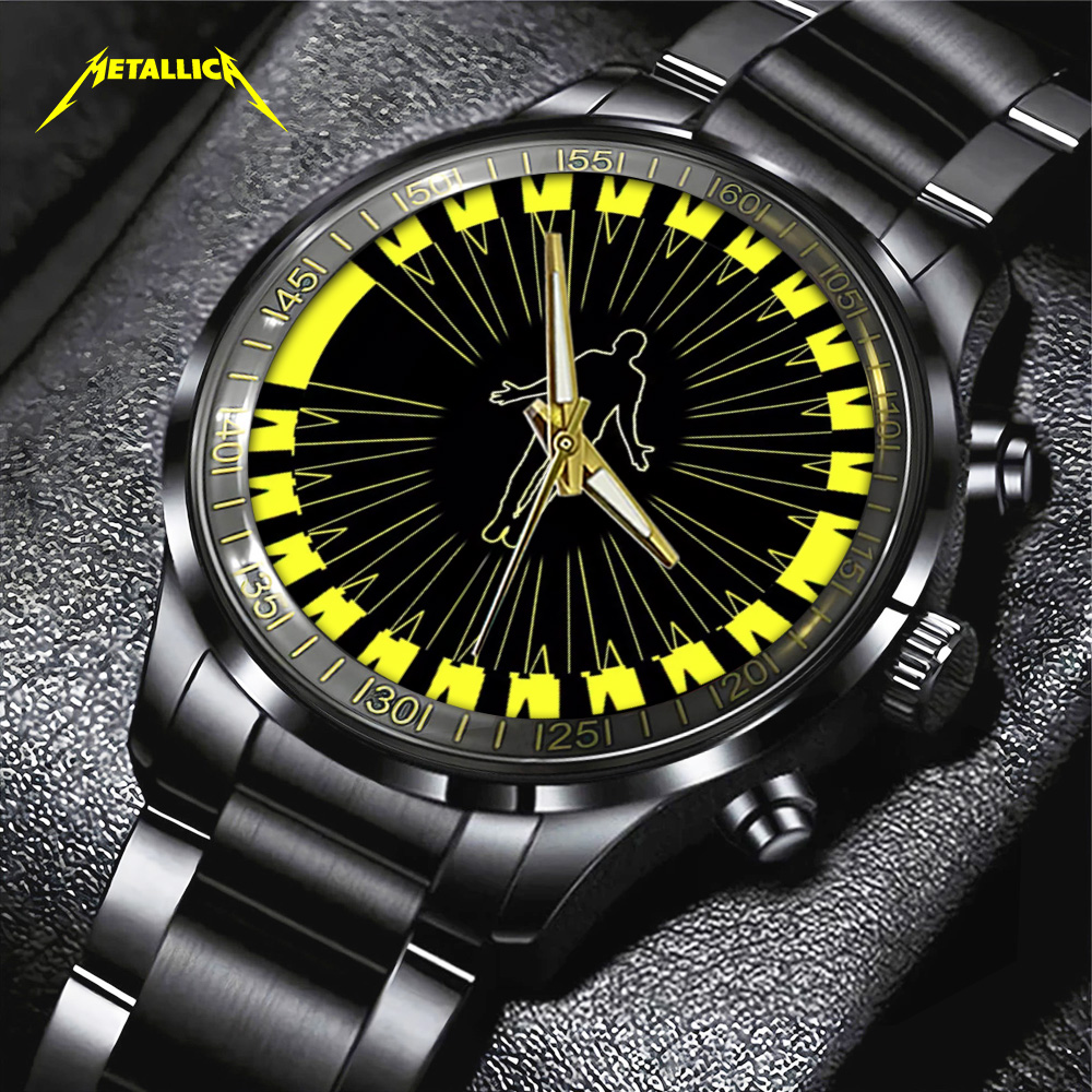 Metallica Black Stainless Steel Watch TANTN13395 mk1