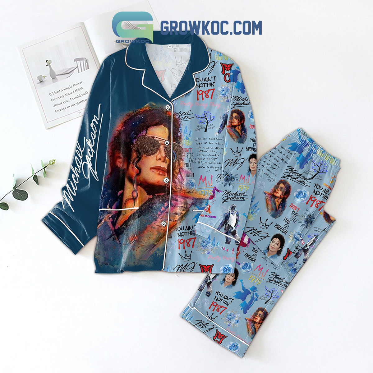Michael Jackson You Aint Nothing 1987 Pajamas Set2B1 yDR6U