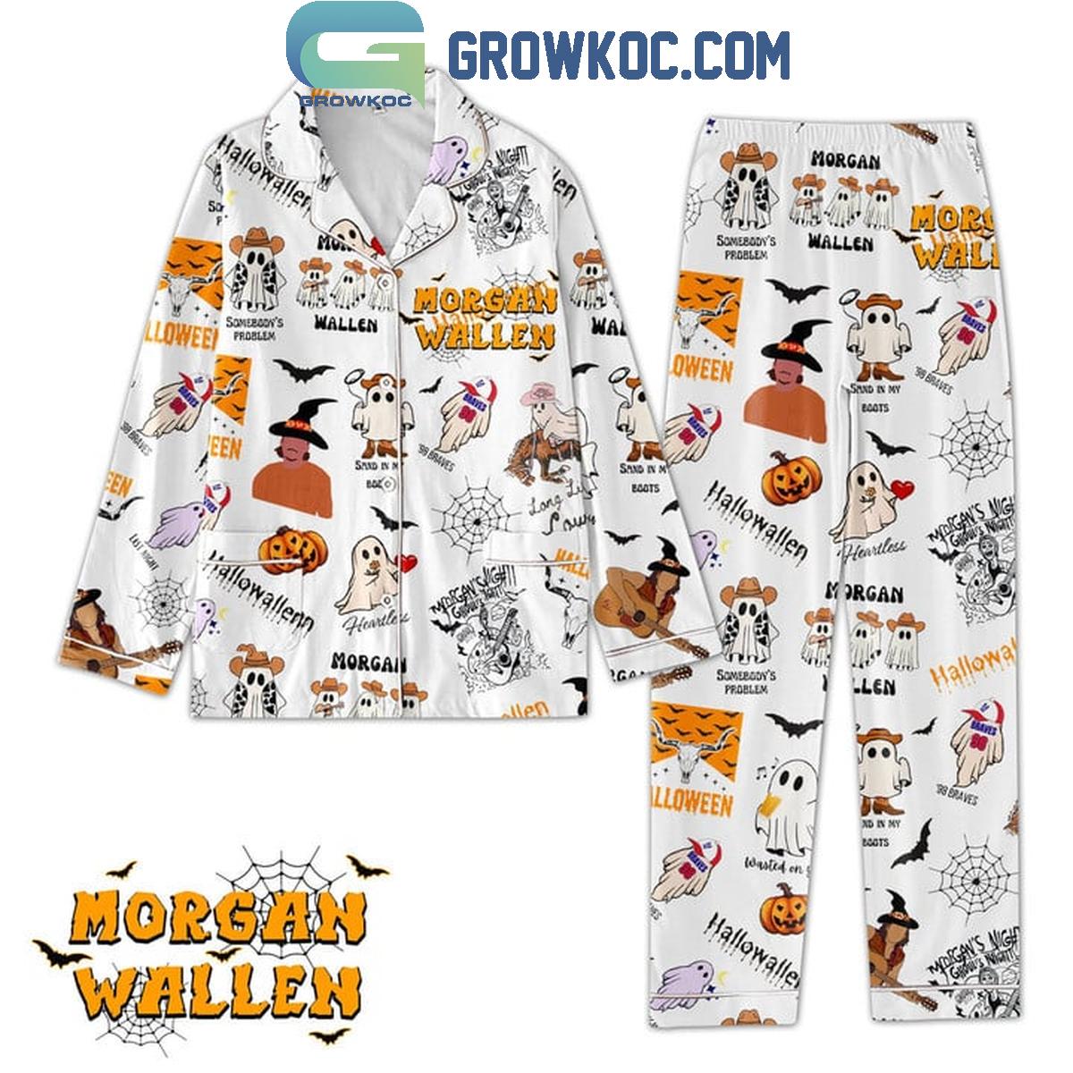 Morgan Wallen Sand In My Boot Halloween Polyester Pajamas Set 8 PRUfW