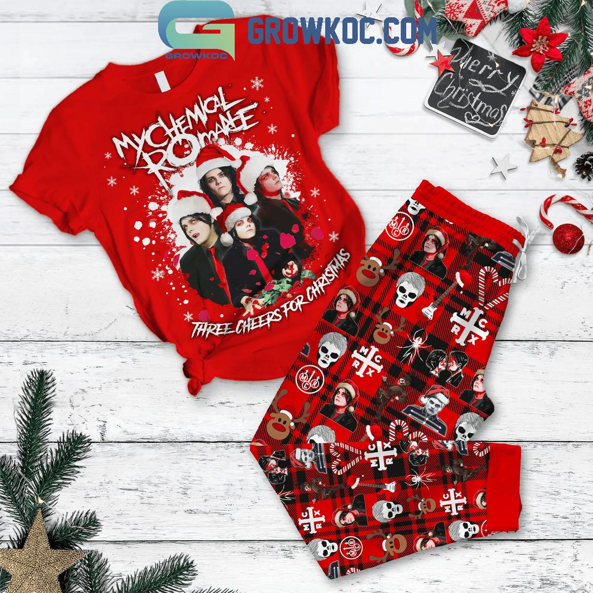 My Chemical Romance Three Cheers For Christmas Fleece Pajamas Set 1 USJLB