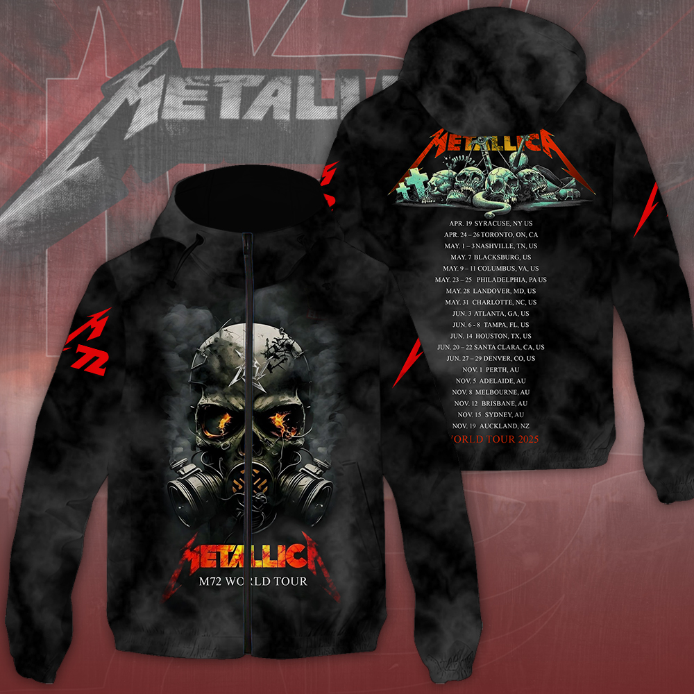 NGHIAVT1685 Metallica Windbreaker Jacket PANH