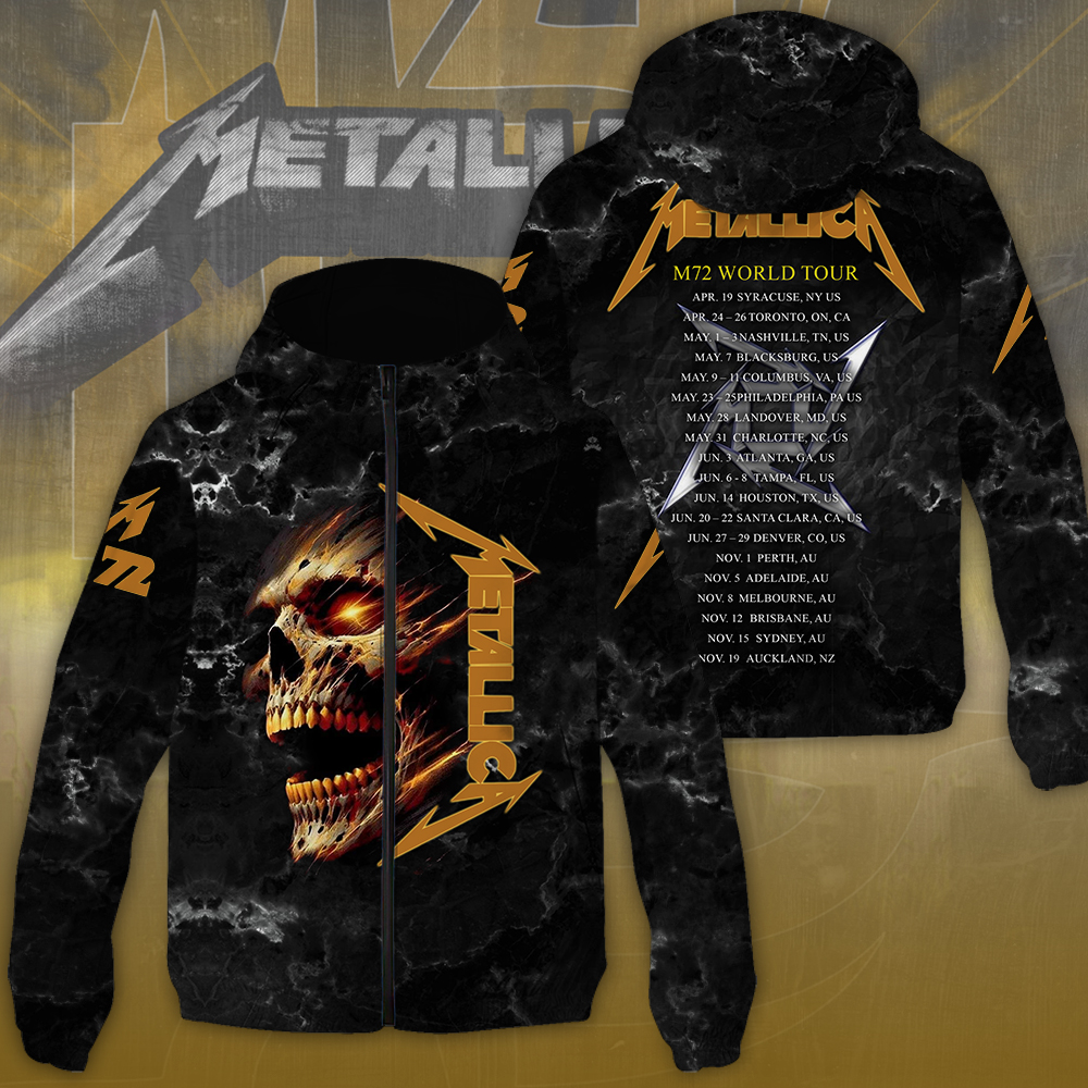 NGHIAVT1690 Metallica Windbreaker Jacket PANH