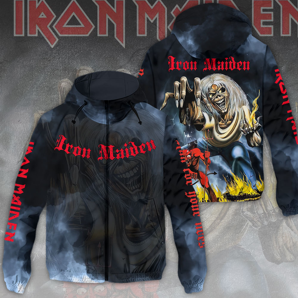NGHIAVT1759.5 Iron Maiden Windbreaker Jacket