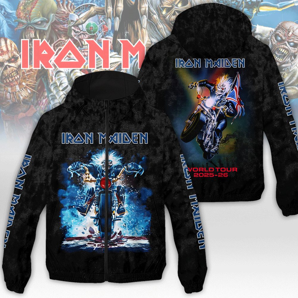 NGHIAVT2413 7 Iron Maiden Windbreaker Jacket