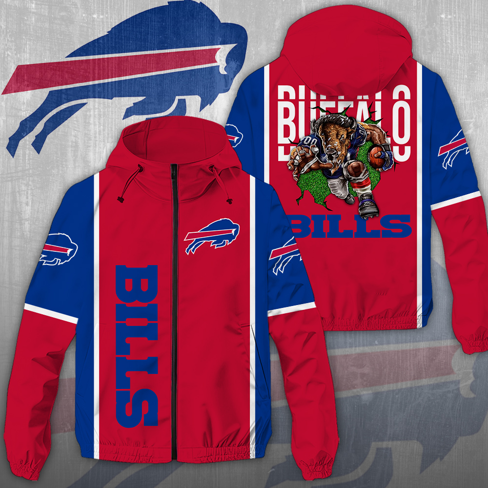 NGHIAVT3906 Buffalo Bills NFL Windbreaker Jacket