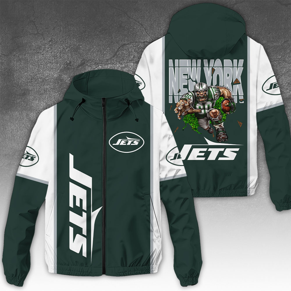 NGHIAVT3909 New York Jets NFL Windbreaker Jacket