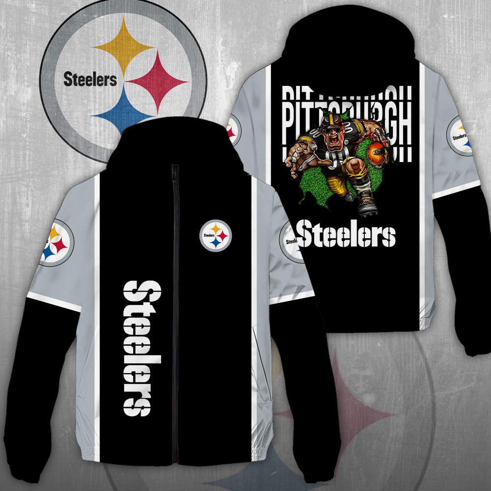 NGHIAVT3913 Pittsburgh Steelers NFL Windbreaker Jacket