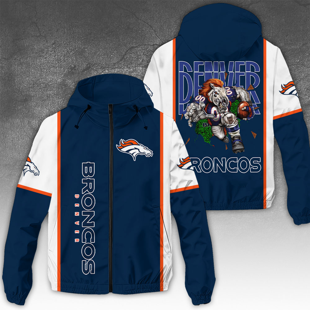 NGHIAVT3918 Denver Broncos NFL Windbreaker Jacket