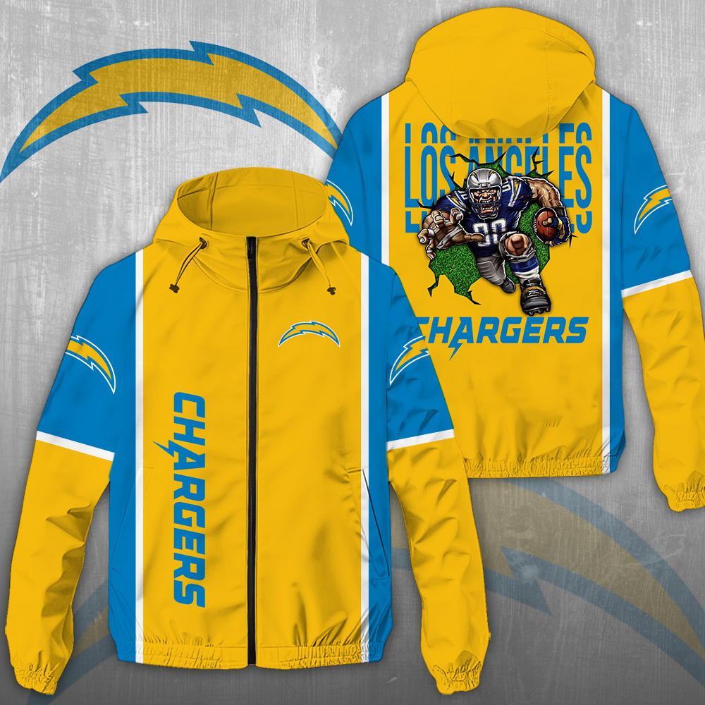 NGHIAVT3922 Los Angeles Chargers NFL Windbreaker Jacket