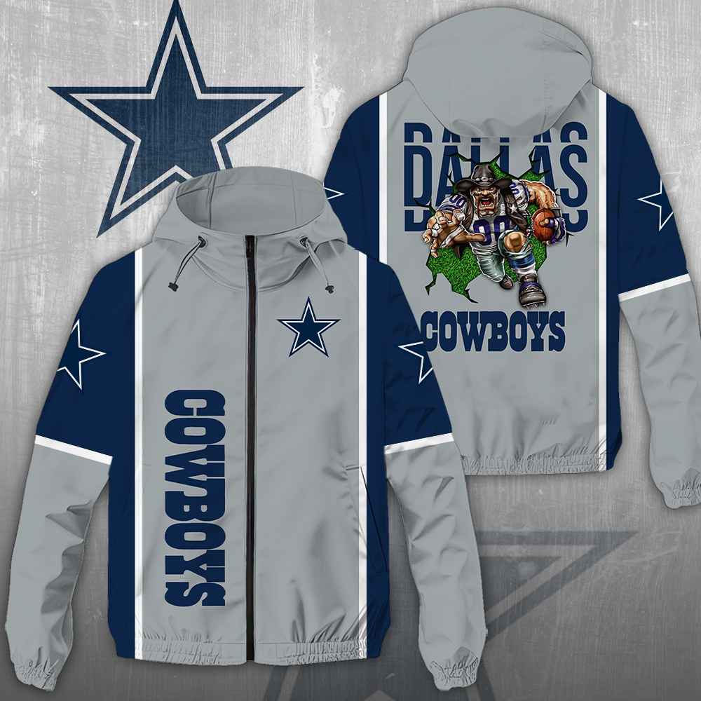 NGHIAVT3923 Dallas Cowboys NFL Windbreaker Jacket