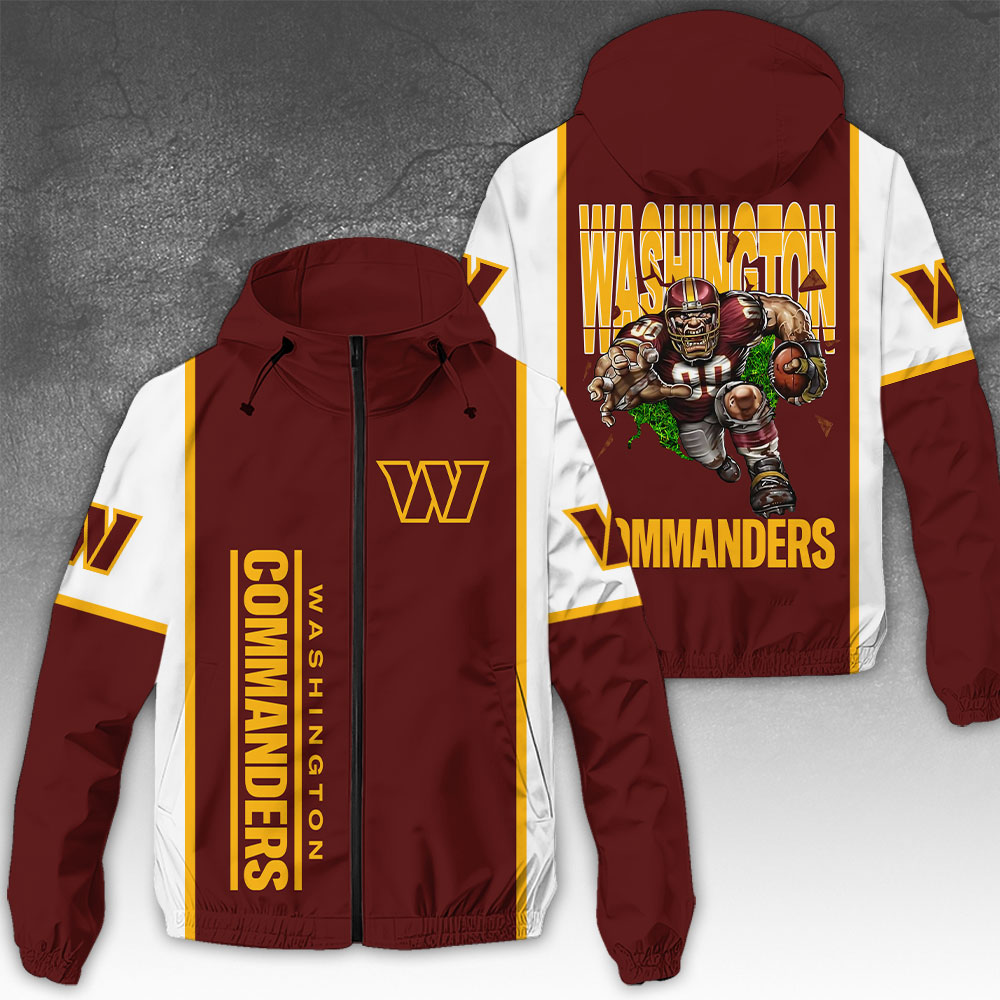 NGHIAVT3925 Washington Commanders NFL Windbreaker Jacket