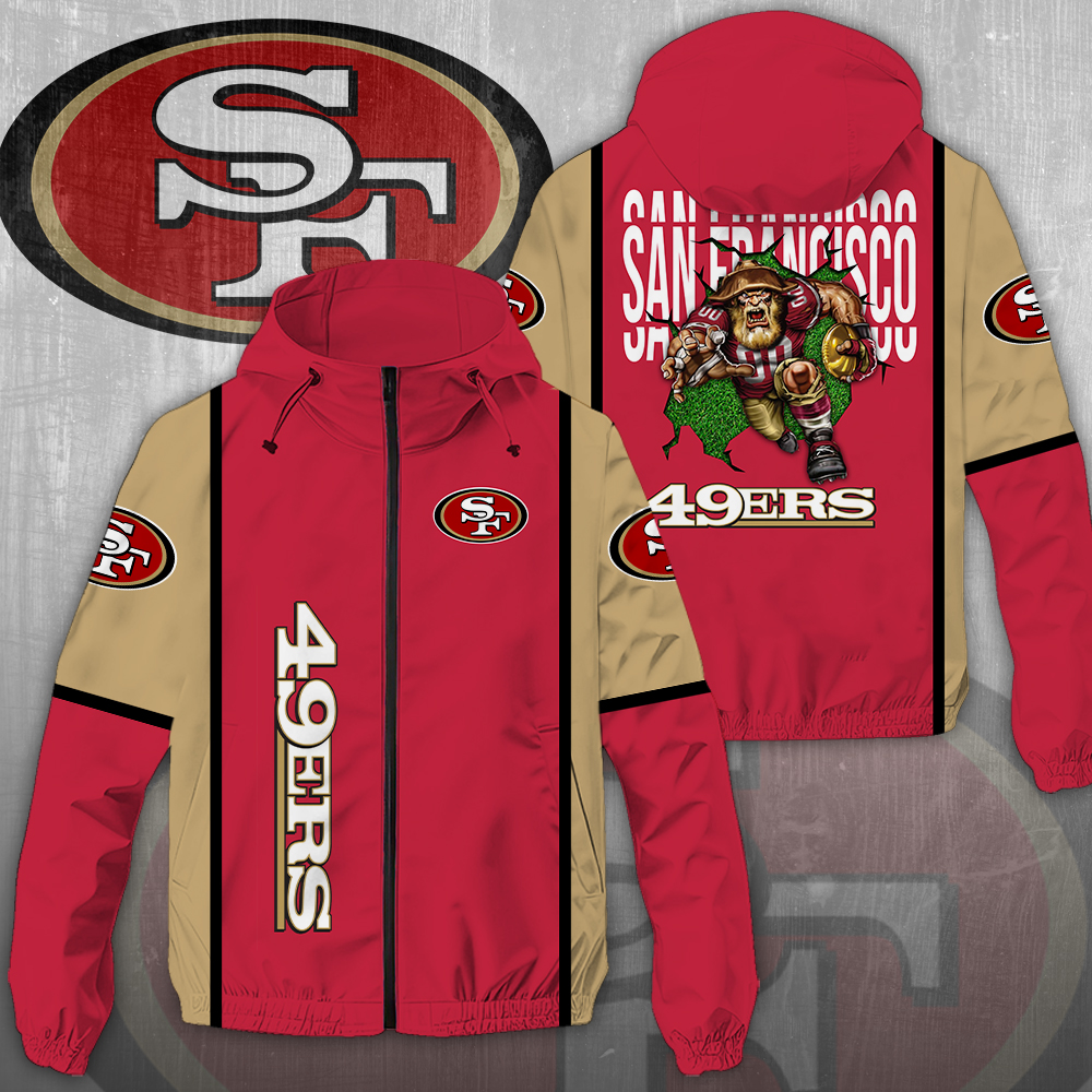 NGHIAVT3936 San Francisco 49ers NFL Windbreaker Jacket