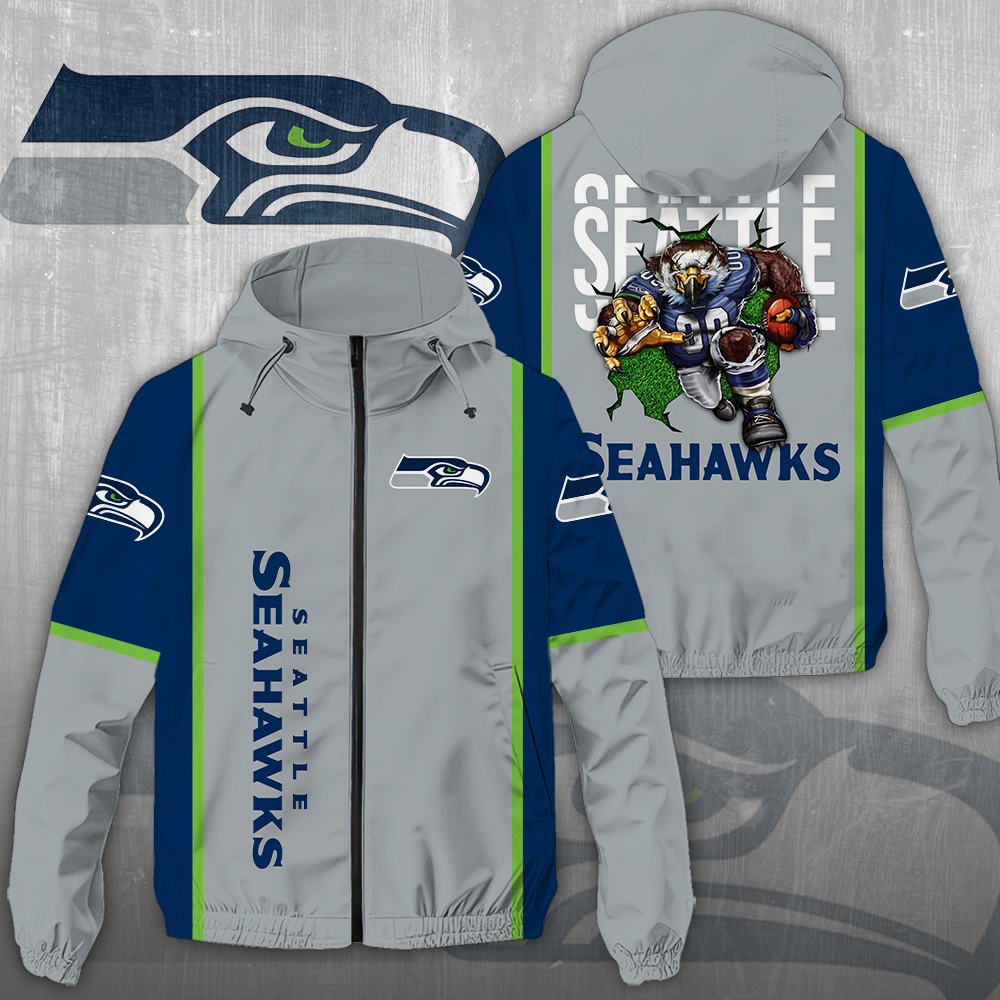 NGHIAVT3937 Seattle Seahawks NFL Windbreaker Jacket