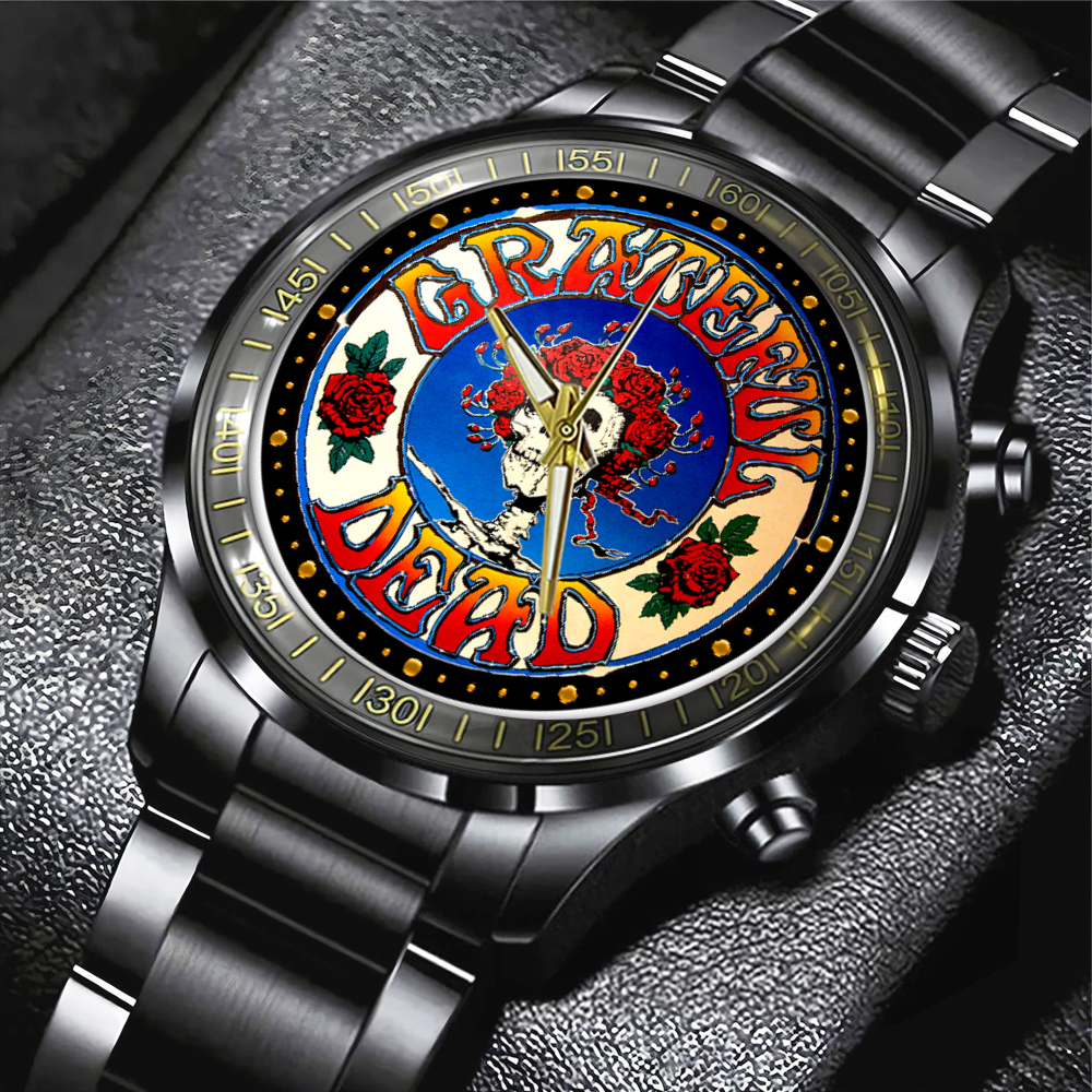 NGHIAVT5211 Grateful Dead Black Stainless Steel Watch PANH 1