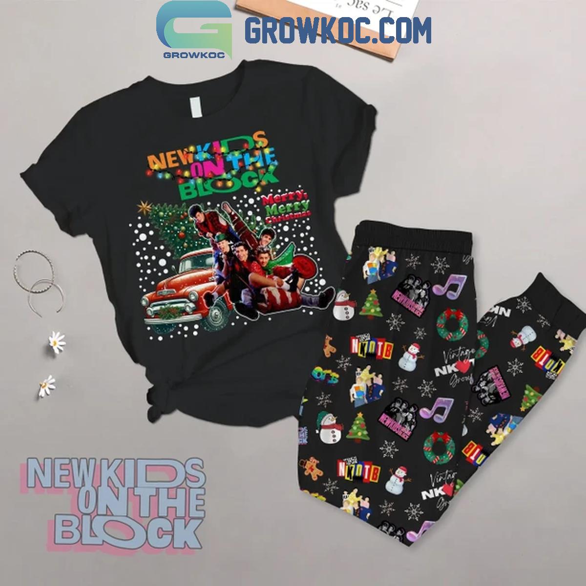 New Kids On The Block Blockhead In 2024 Christmas Fleece Pajamas Set 1 YnjwM