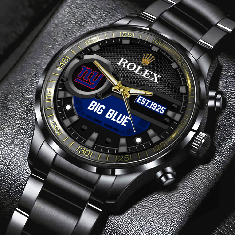 New York Giants 1925 Rolex Black Stainless Steel Watch MAITM13218Z
