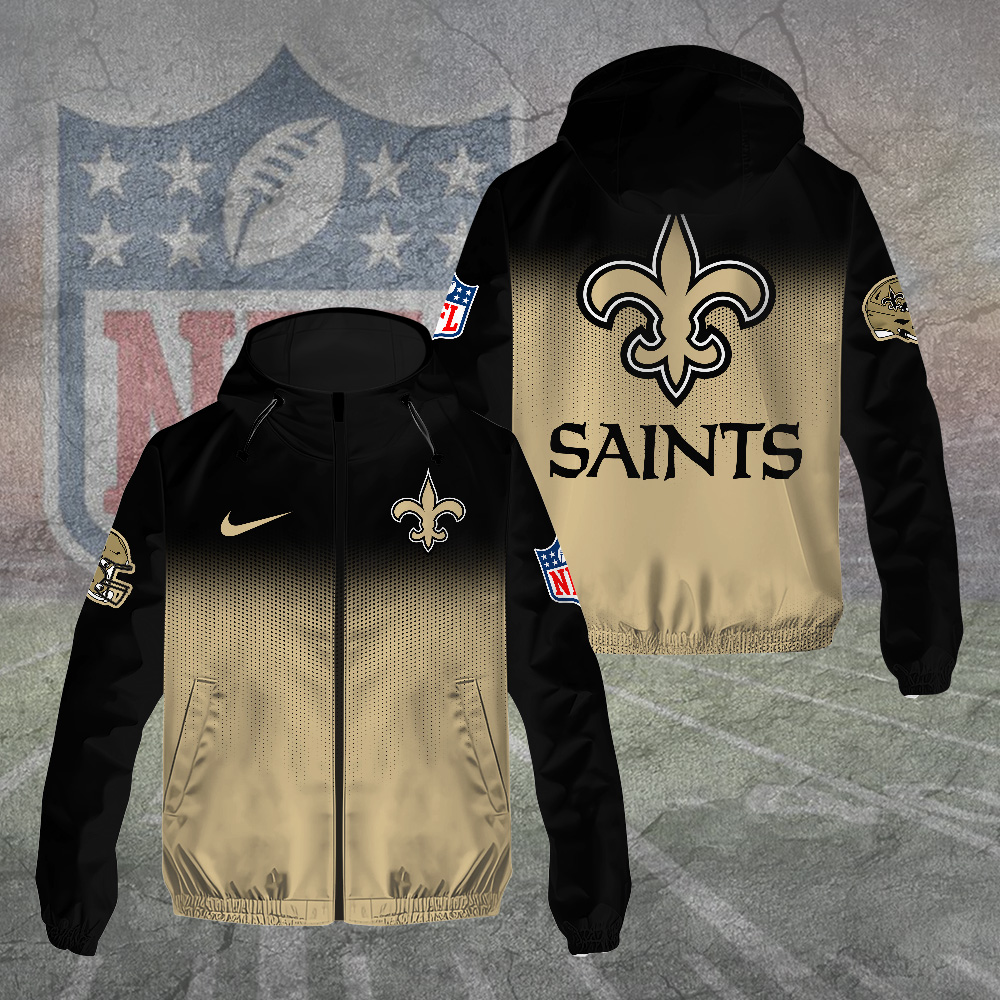 New Orleans Saints Windbreaker Jacket TANTN15752