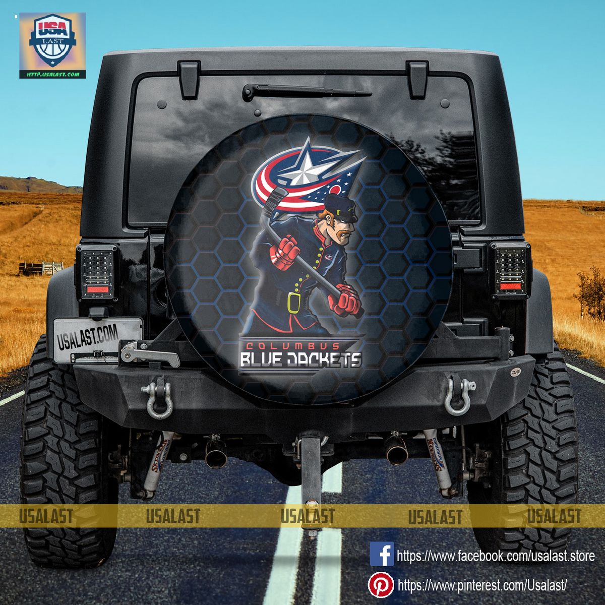 NqxSndWD columbus blue jackets mlb mascot spare tire cover 3 uiNQl