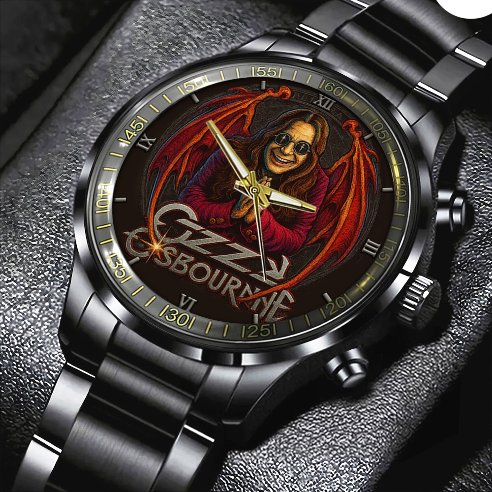 OZZY OUSBOURNE STAIN STEEL WATCH TMTHU024 1