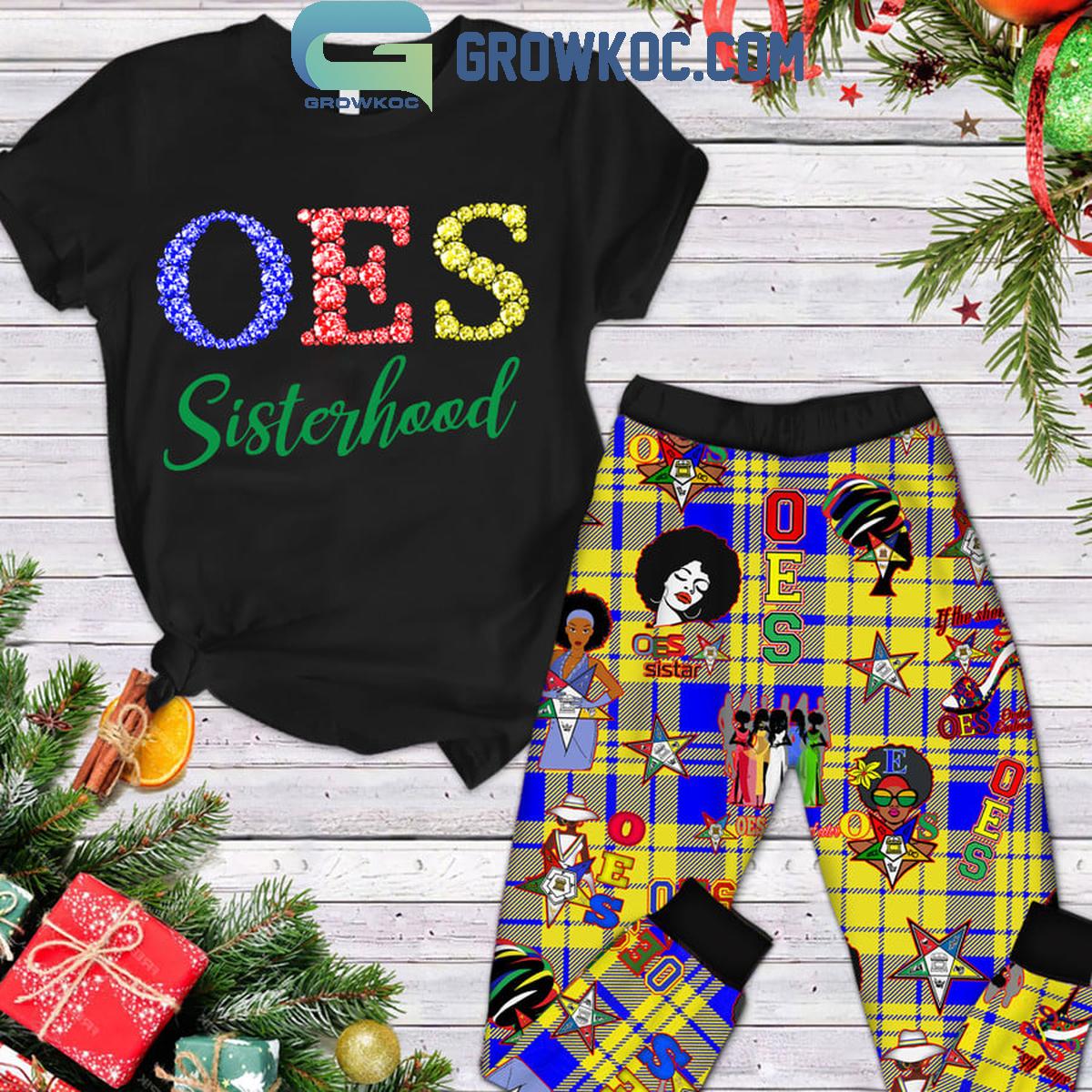 Order Of The Eastern Star OES Christmas Fleece Pajamas Set 1 Dtdr8