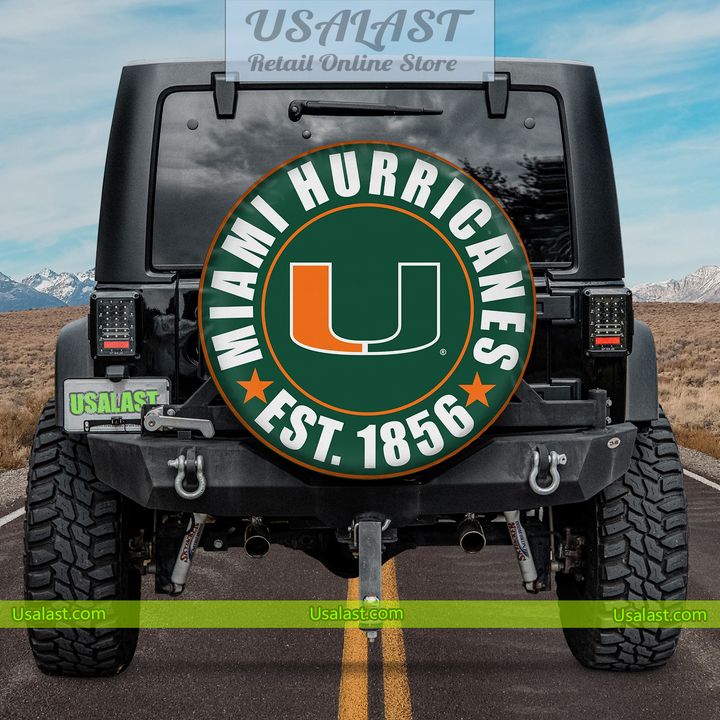 OtncseM6 miami hurricanes est 1856 spare tire cover 1 5LkfL