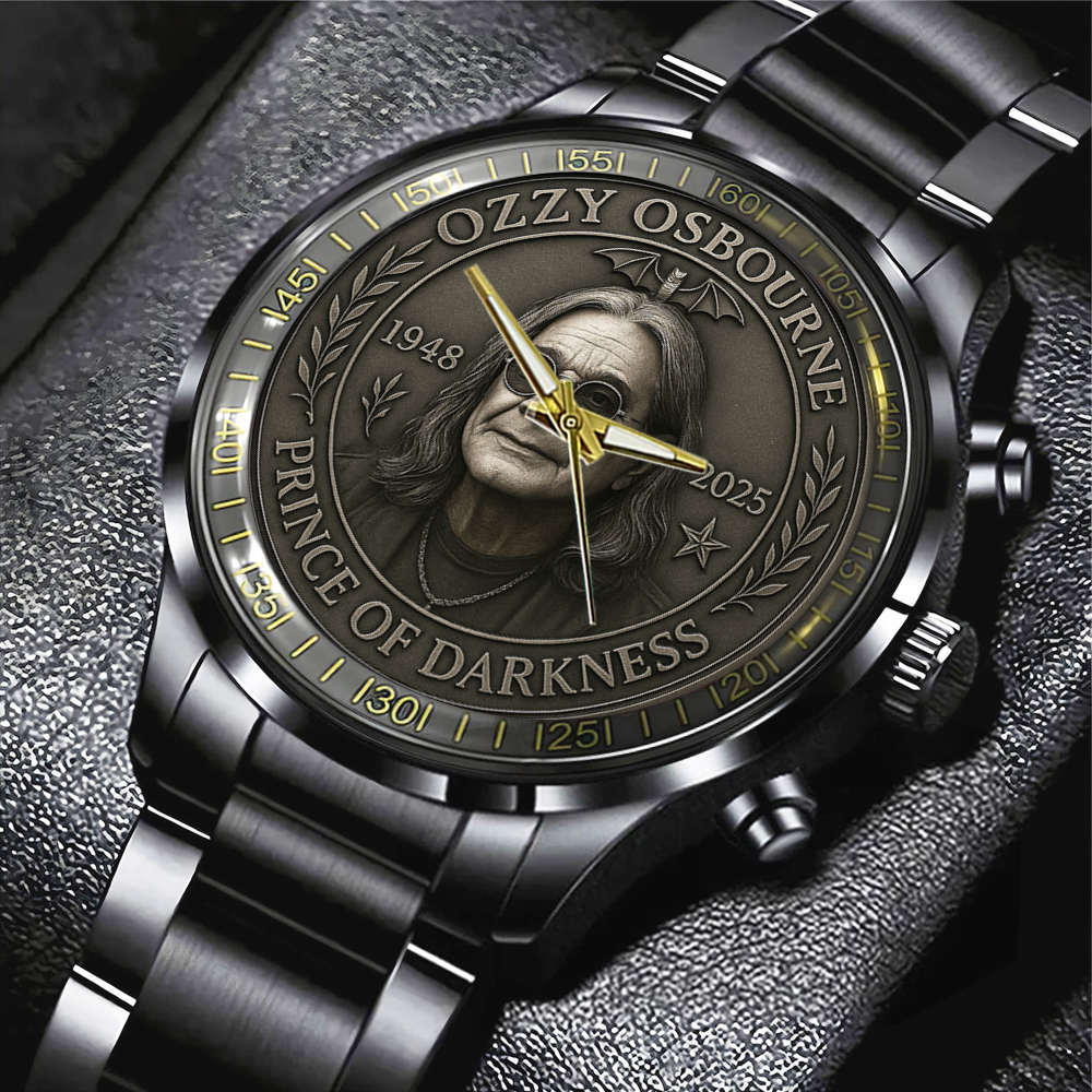 Ozzy Osbourne Black Stainless Steel Watch MAITM12254