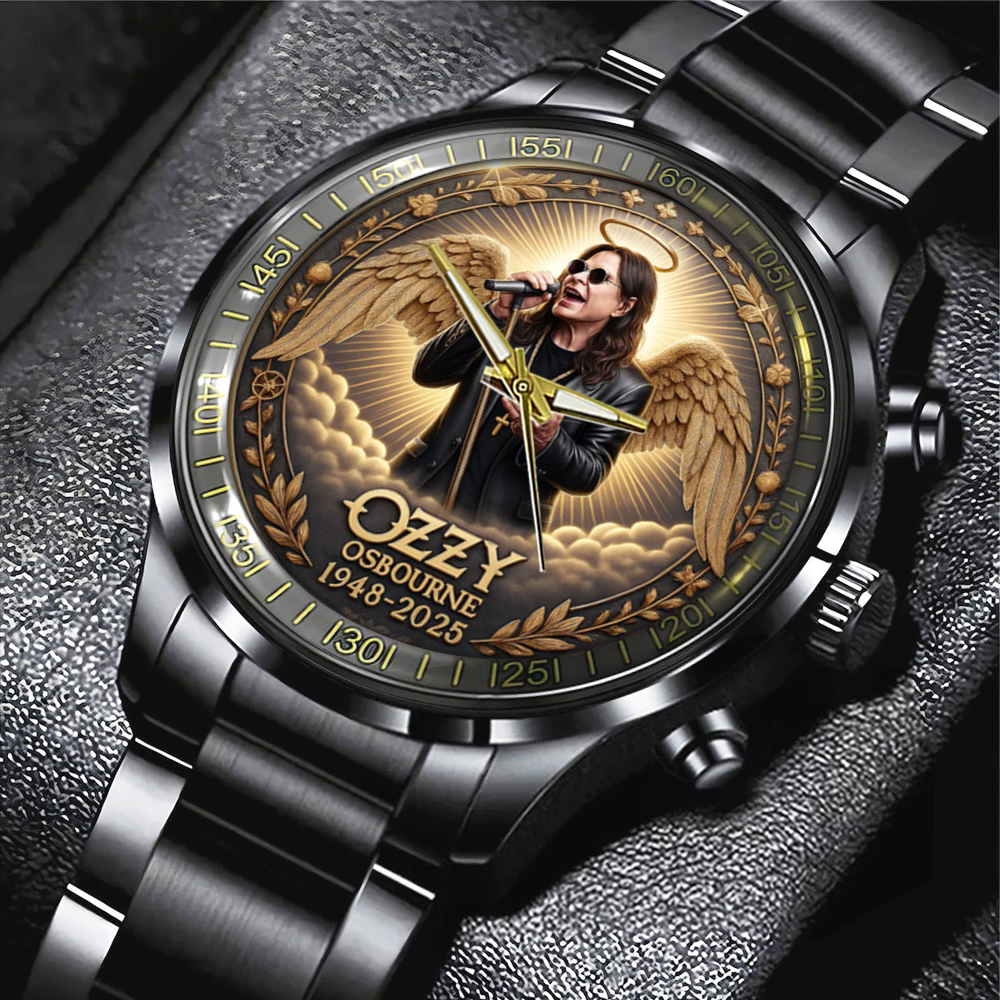 Ozzy Osbourne Black Stainless Steel Watch MAITM12270