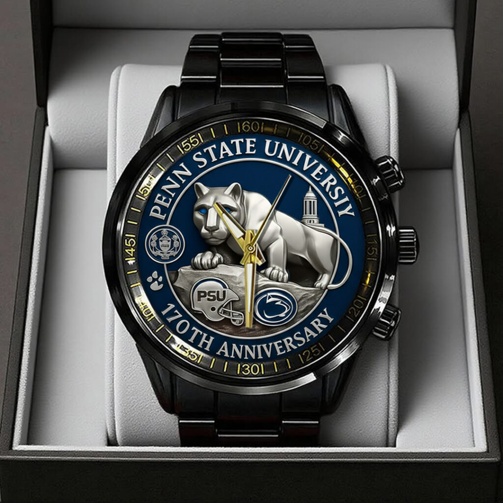 Penn State 170th Anniversary 2025 Black Stainless Steel Watch TANTN16149 mk1 1024x1024 1