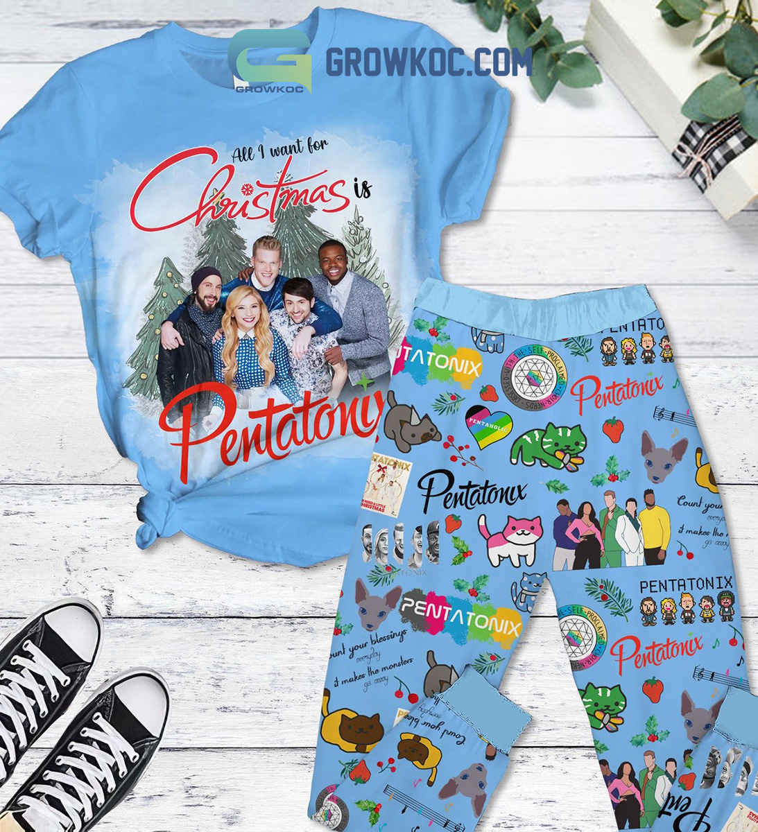 Pentatonix All I Want For Christmas Is Pentatonix Count Your Blessing Everyday It Makes The Monsters Go Away Winter Holiday Fleece Pajama Sets2B1 DHfgb Pentatonix All I Want For Christmas Is Pentatonix Count Your Blessing Everyday It Makes The Monsters Go Away Winter Holiday Fleece Pajama Sets2B1 DHfgb
