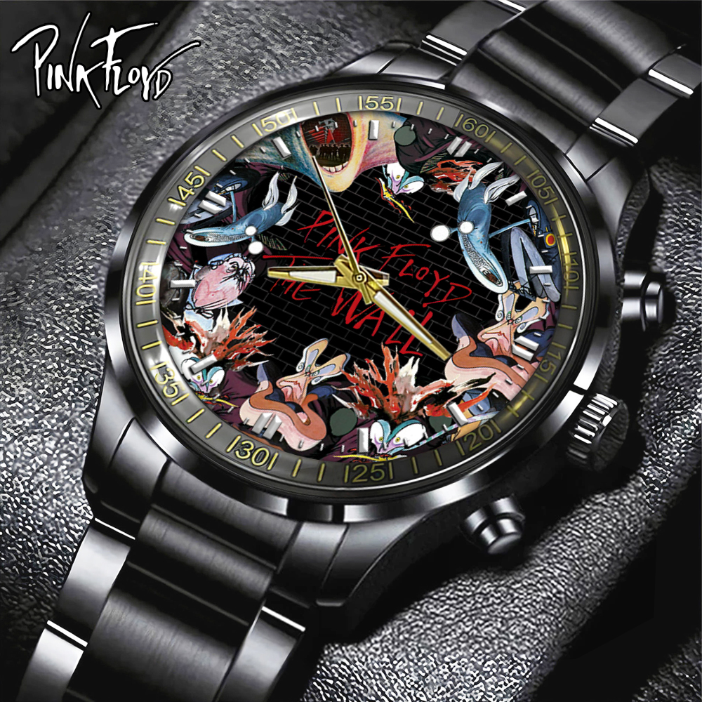 Pink Floyd Black Stainless Steel Watch HOATT5385 Yuna