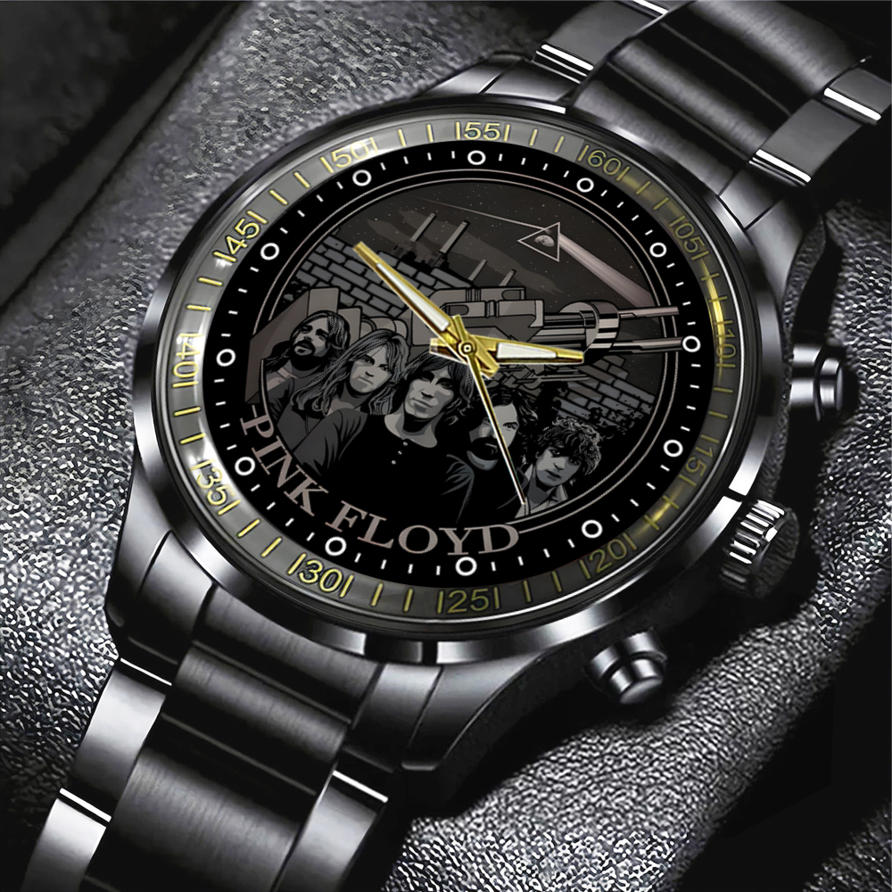 Pink Floyd Black Stainless Steel Watch MAITM10252