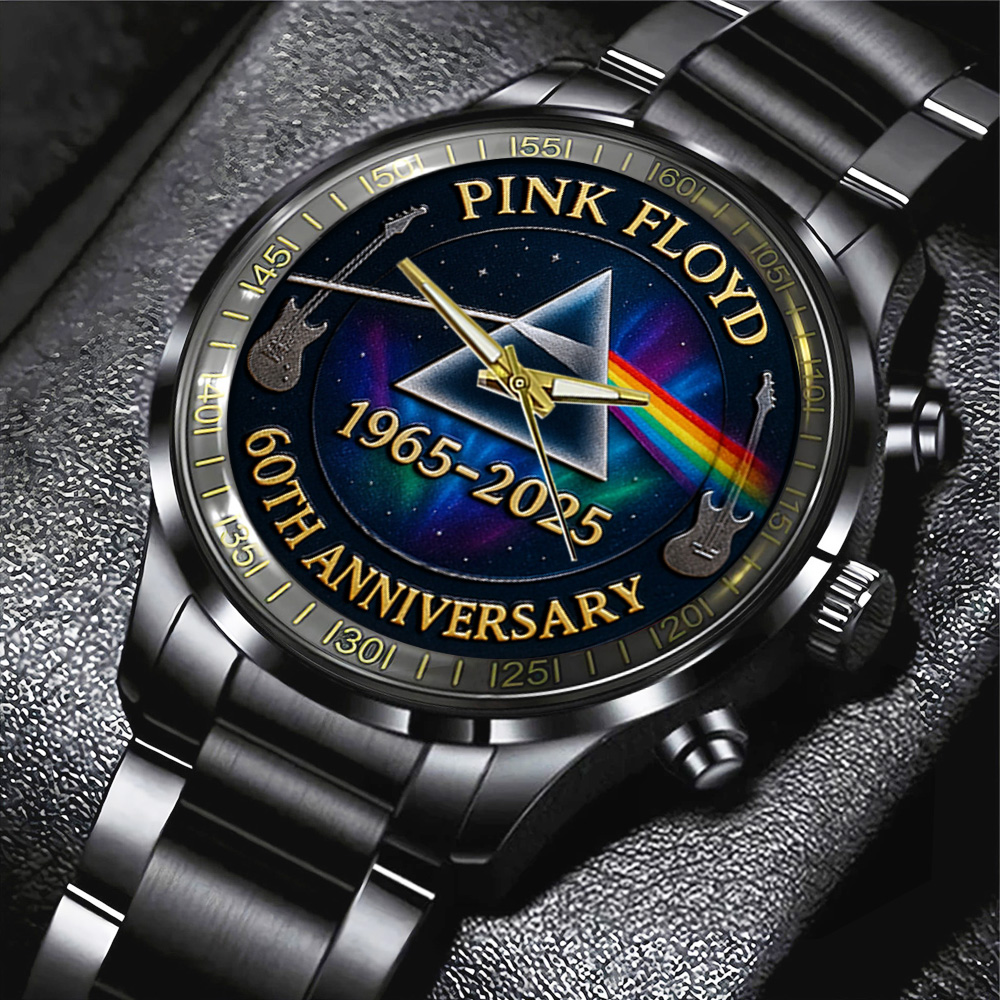 Pink Floyd Black Stainless Steel Watch MAITM12563