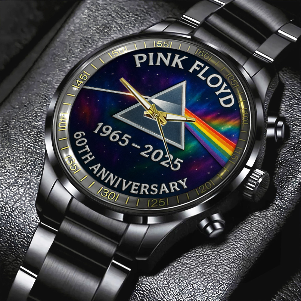 Pink Floyd Black Stainless Steel Watch MAITM12564