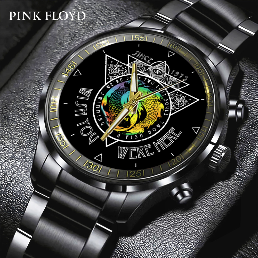 Pink Floyd Black Stainless Steel Watch GNE584 mk1
