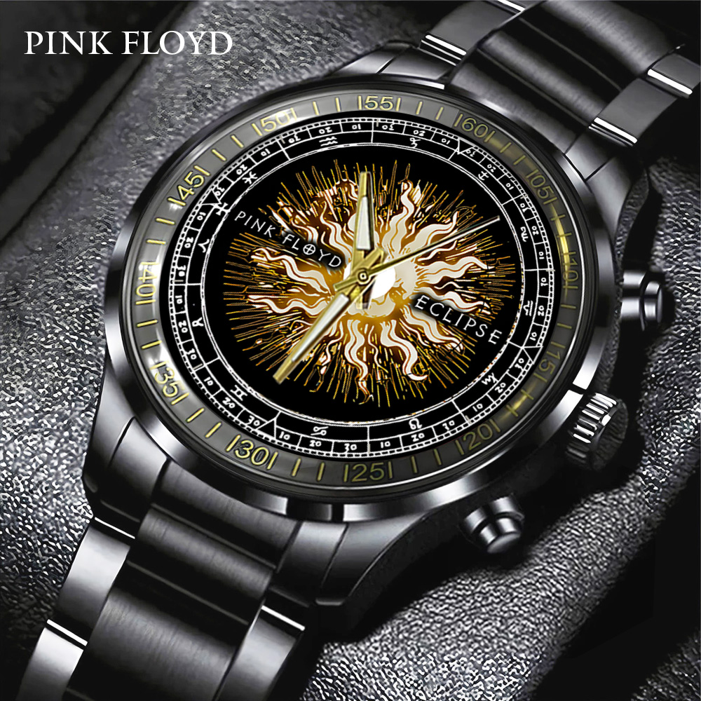 Pink Floyd Black Stainless Steel Watch GNE663 mk1