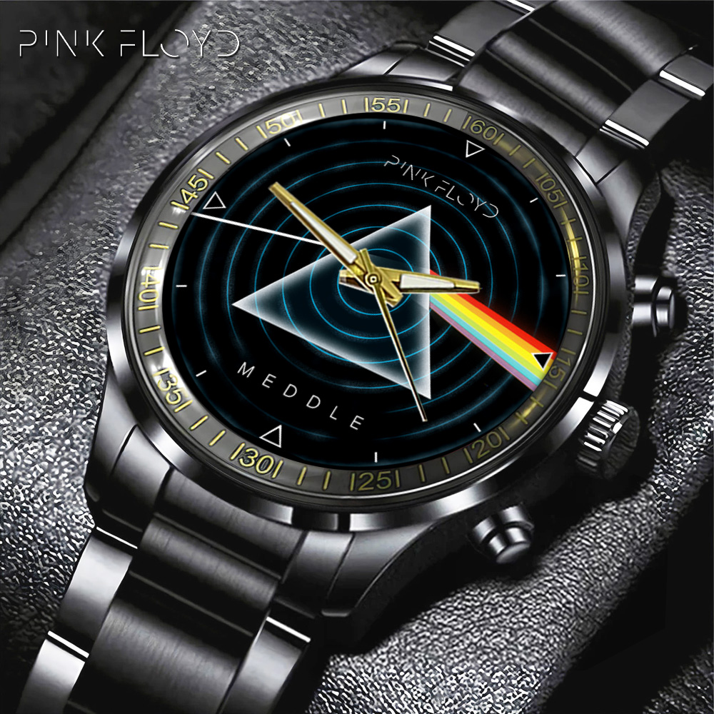 Pink Floyd Black Stainless Steel Watch GNE727 MK1