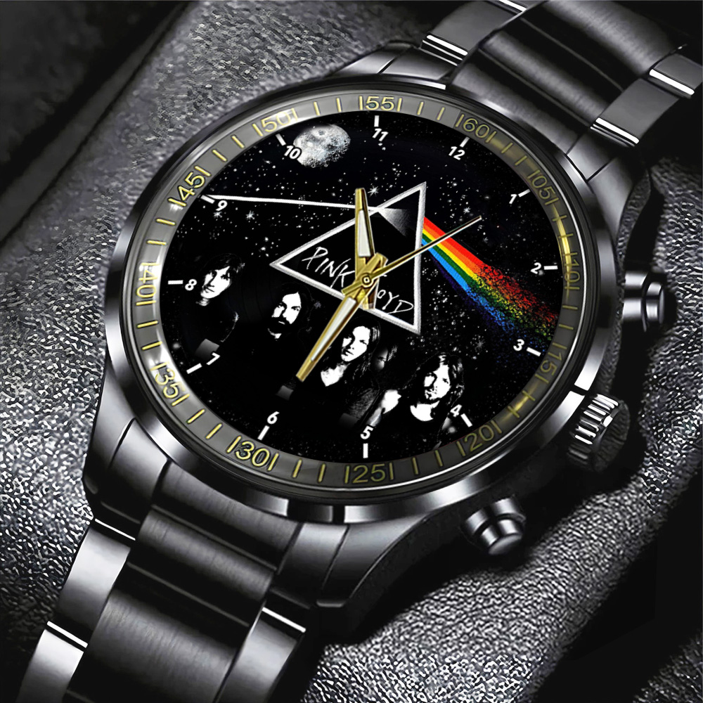 Pink Floyd Black Stainless Steel Watch HOATT4584